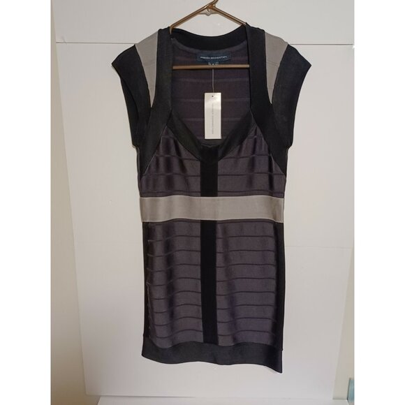 French Connection Dresses & Skirts - French Connection Ribbon Knits Cap Sleeveless Dress Size 12